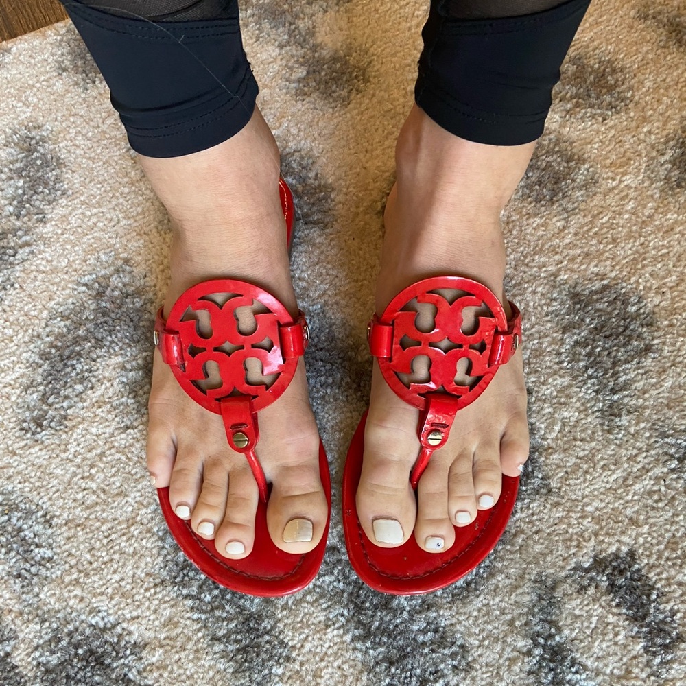 Tory Burch Logo Sandals
